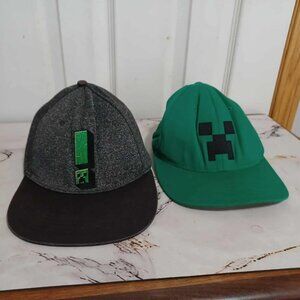 Kid's/Adult Minecraft Exploding Creeper Colored Caps Hats!
